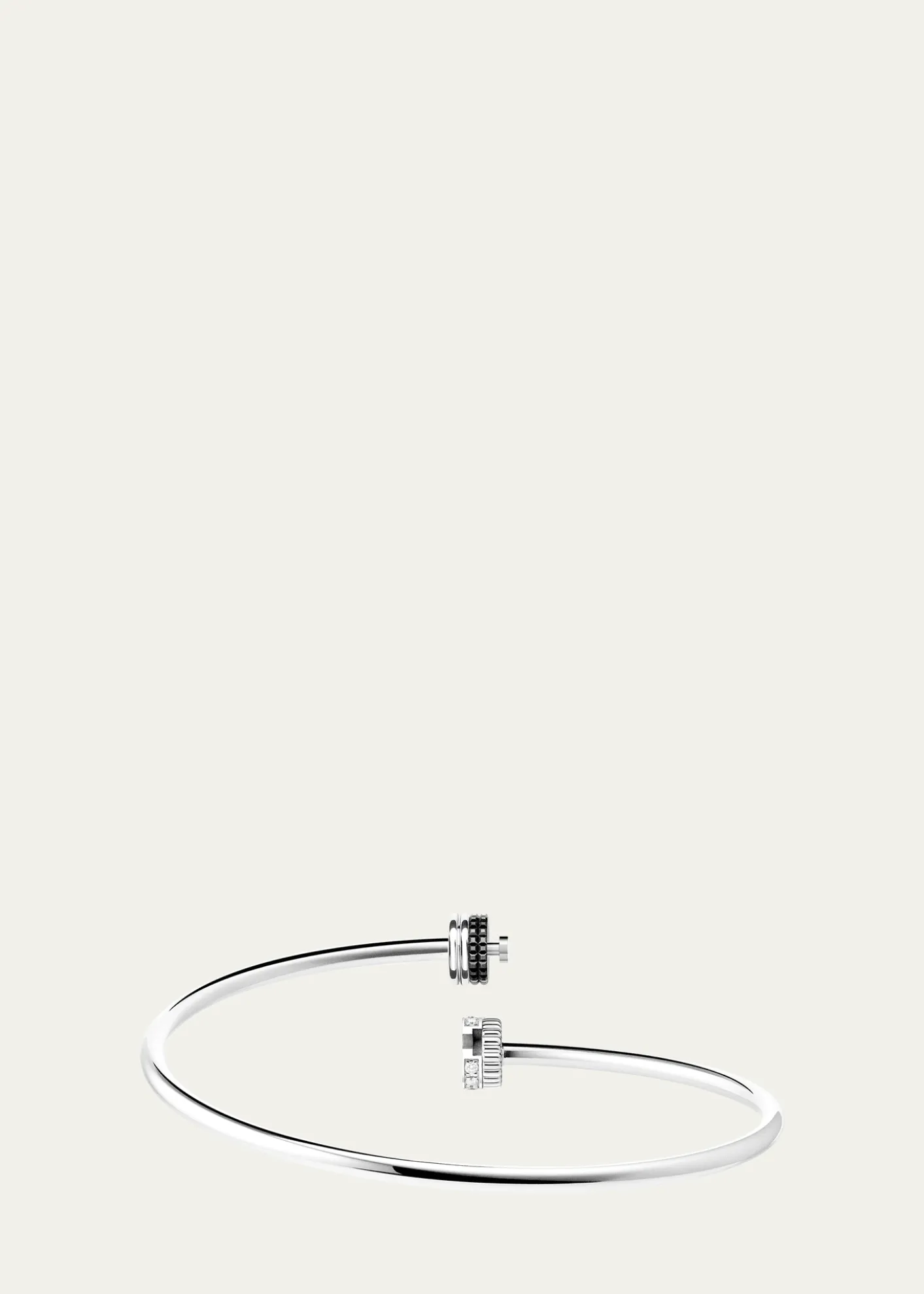 BoucheronQuatre Black Edition Bangle Bracelet with Diamonds