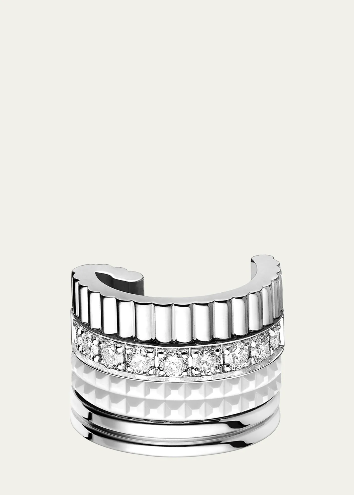 BoucheronQuatre Double White Edition Clip Earring, Single