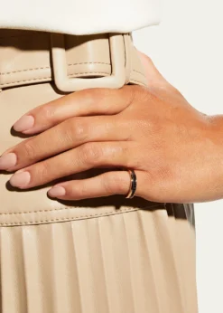 BoucheronQuatre 18K Rose Gold & Brown PVD Band Ring