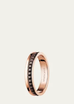 BoucheronQuatre 18K Rose Gold & Brown PVD Band Ring