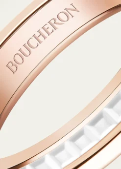 BoucheronQuatre 18K Rose Gold & Ceramic Band Ring