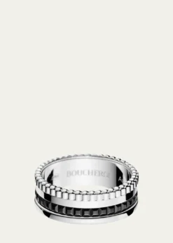 BoucheronQuatre Ring in White Gold with Black PVD