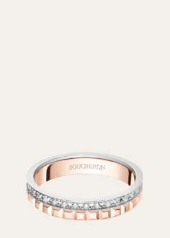 BoucheronRose Gold and White Gold Quatre Diamond Ring