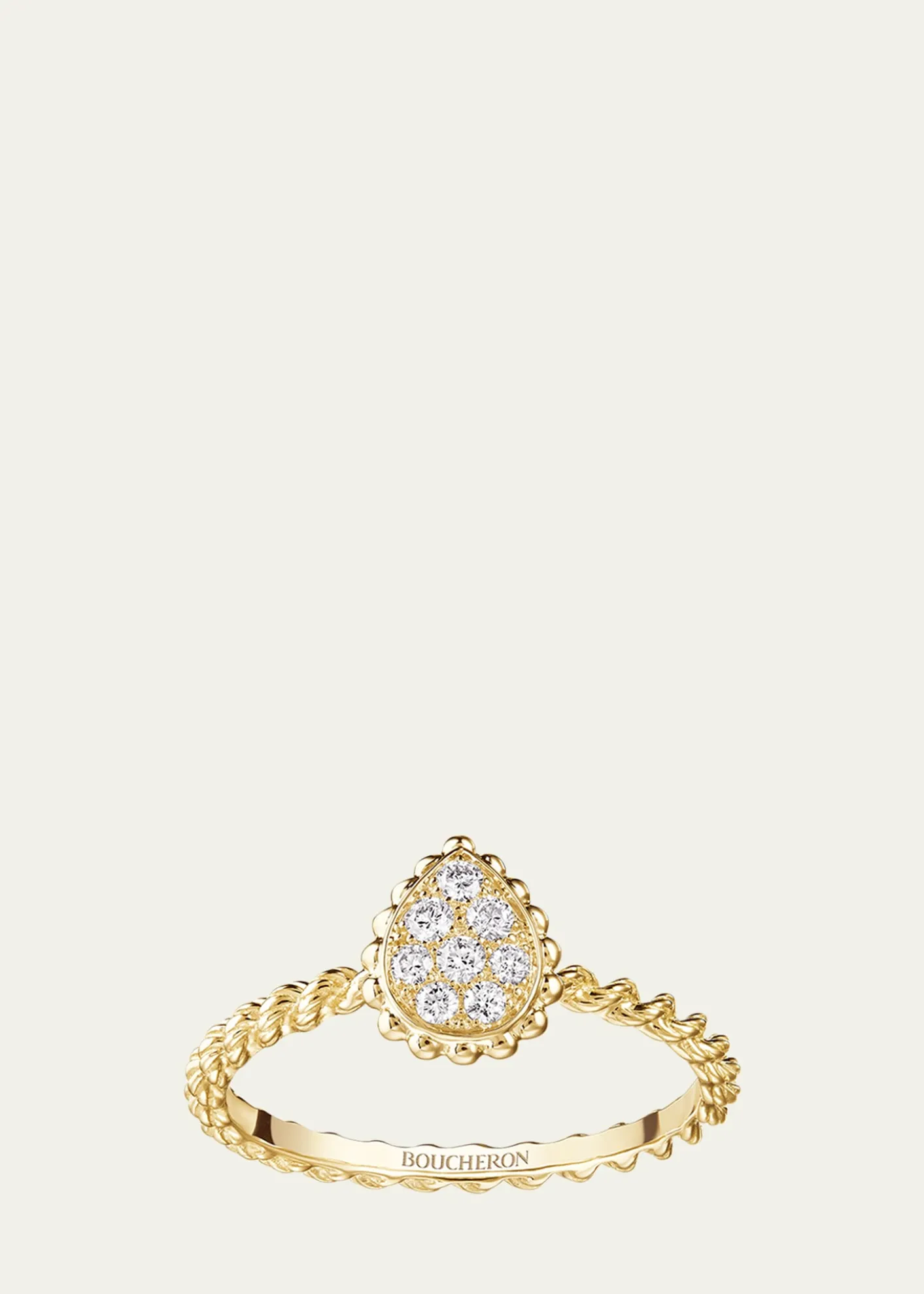 BoucheronSerpent Boheme Extra Small Motif Diamond Ring