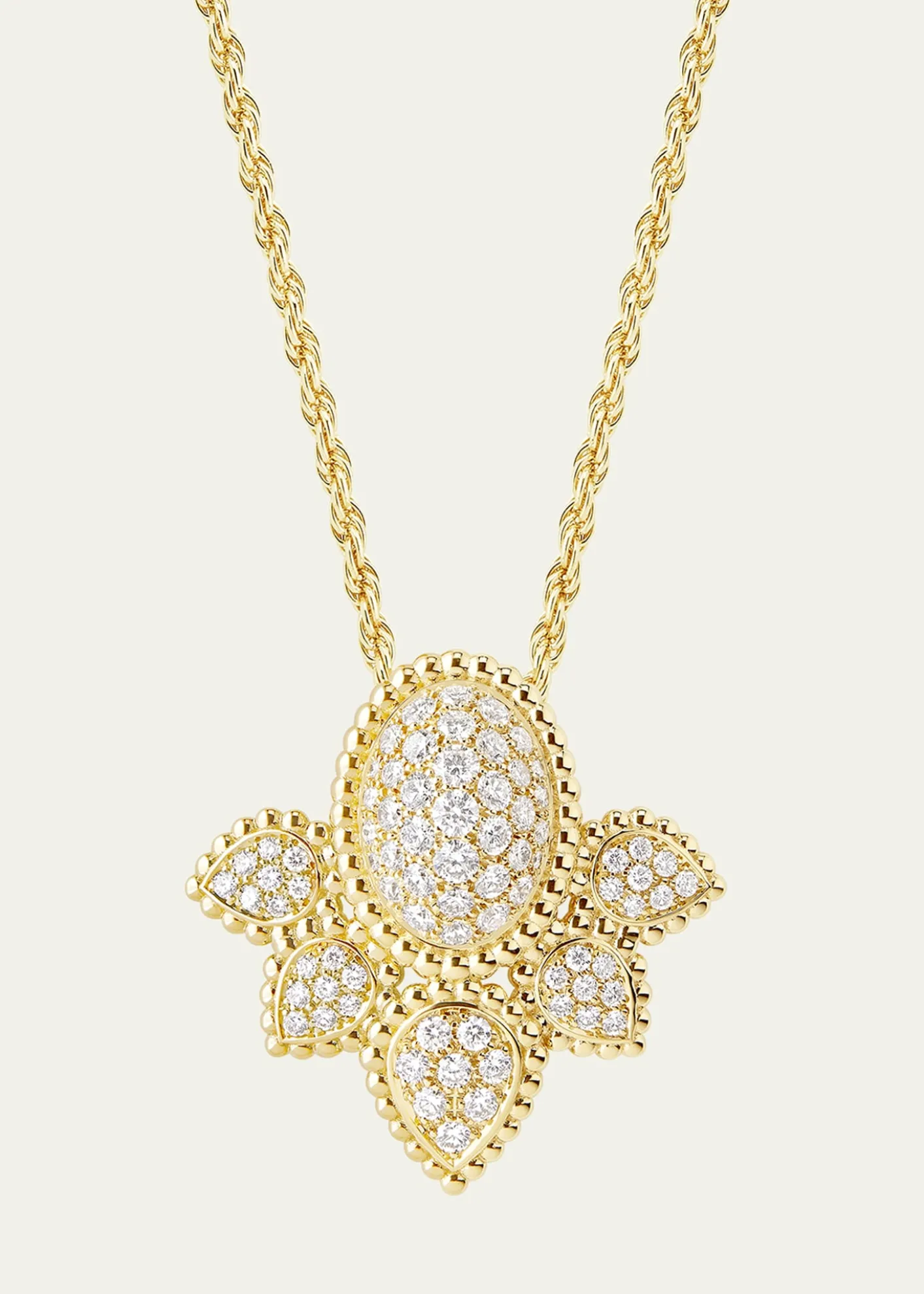 BoucheronSerpent Boheme 18K Yellow Gold Diamond Pendant Necklace