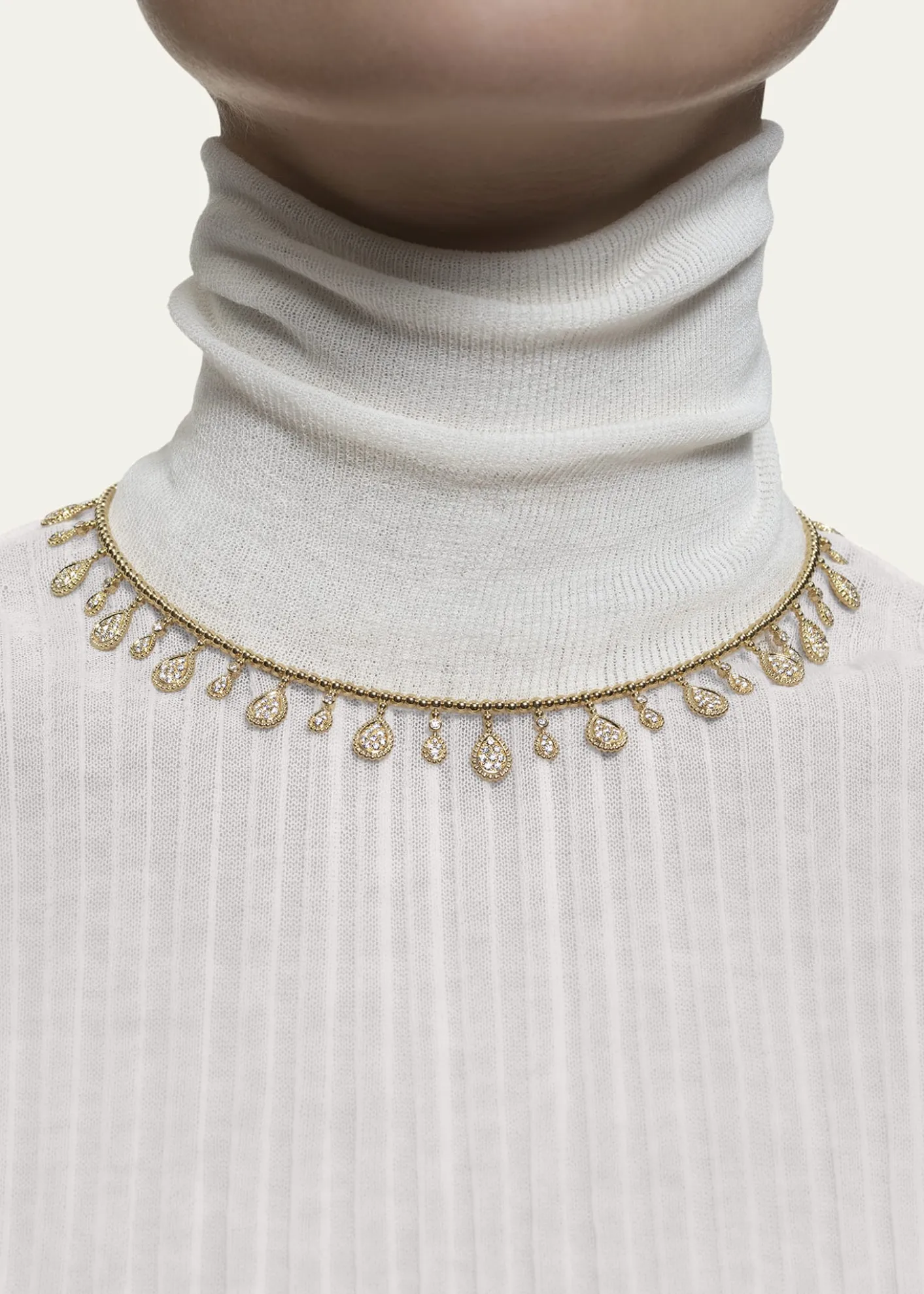 BoucheronSerpent Boheme 18K Yellow Gold 35 Motif Diamond Necklace
