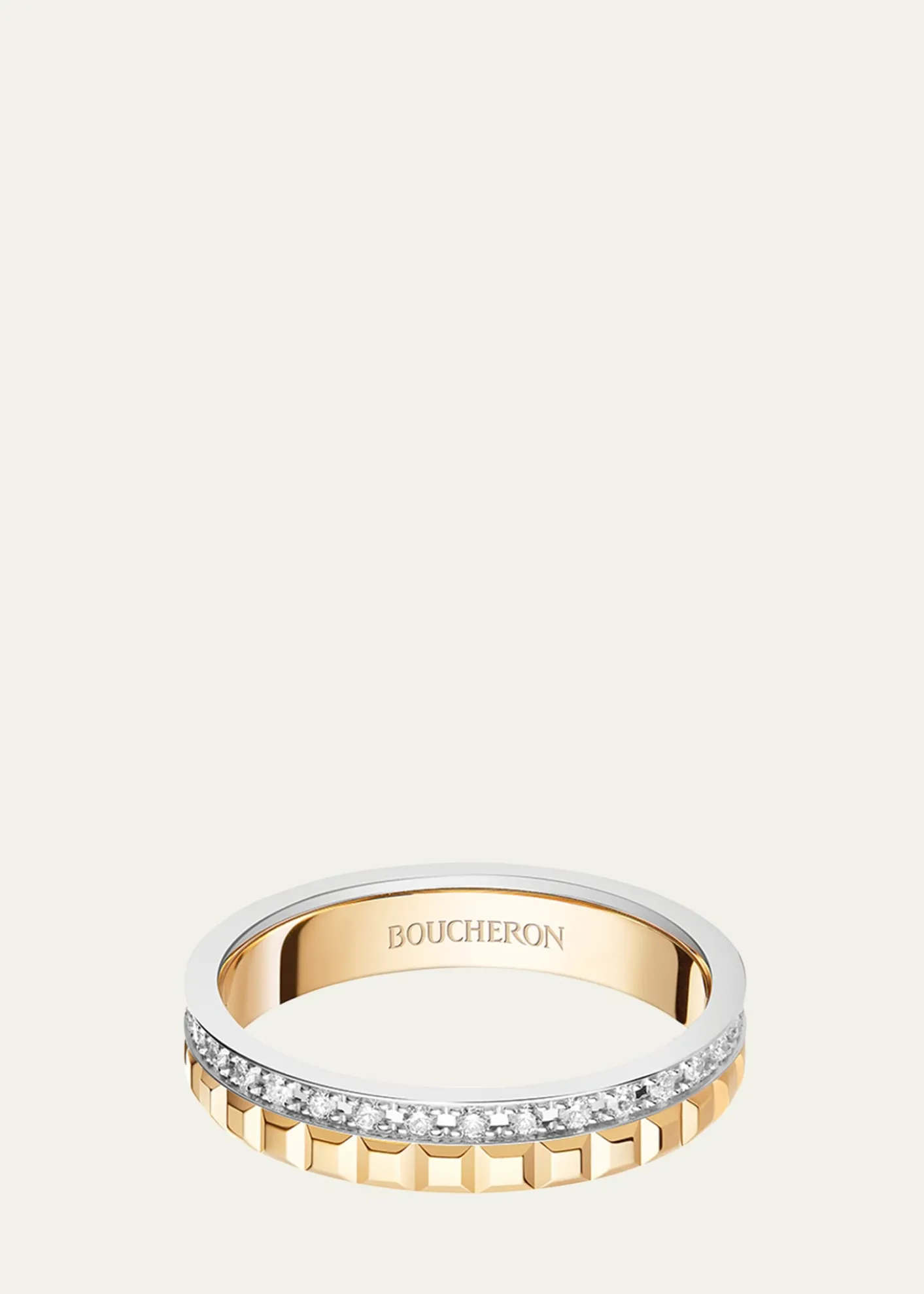 BoucheronYellow Gold and White Gold Quatre Diamond Ring