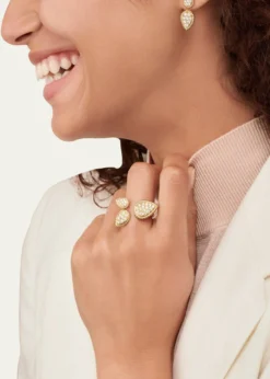 BoucheronYellow Gold Serpent Boheme Diamond 3-Motif Ring