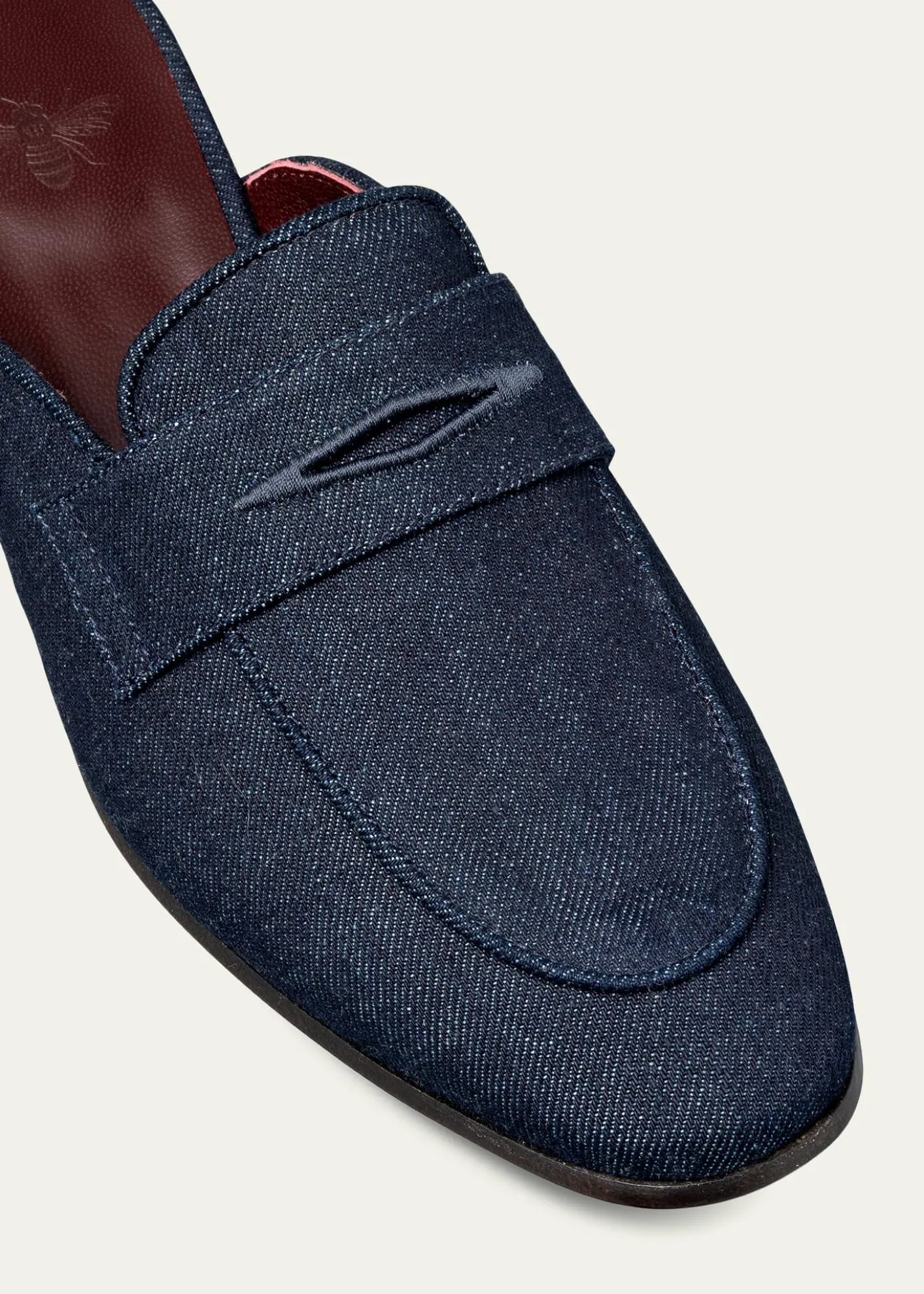 BougeotteDenim Loafer Mules