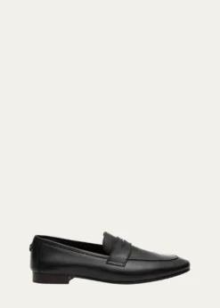 BougeotteFlaneur Leather Flat Penny Loafers