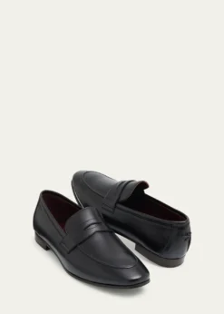 BougeotteFlaneur Leather Flat Penny Loafers
