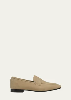 BougeotteFlaneur Suede Penny Loafers