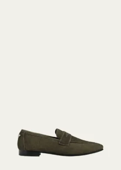 BougeotteFlaneur Suede Penny Loafers