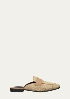 BougeotteRaffia Loafer Mules
