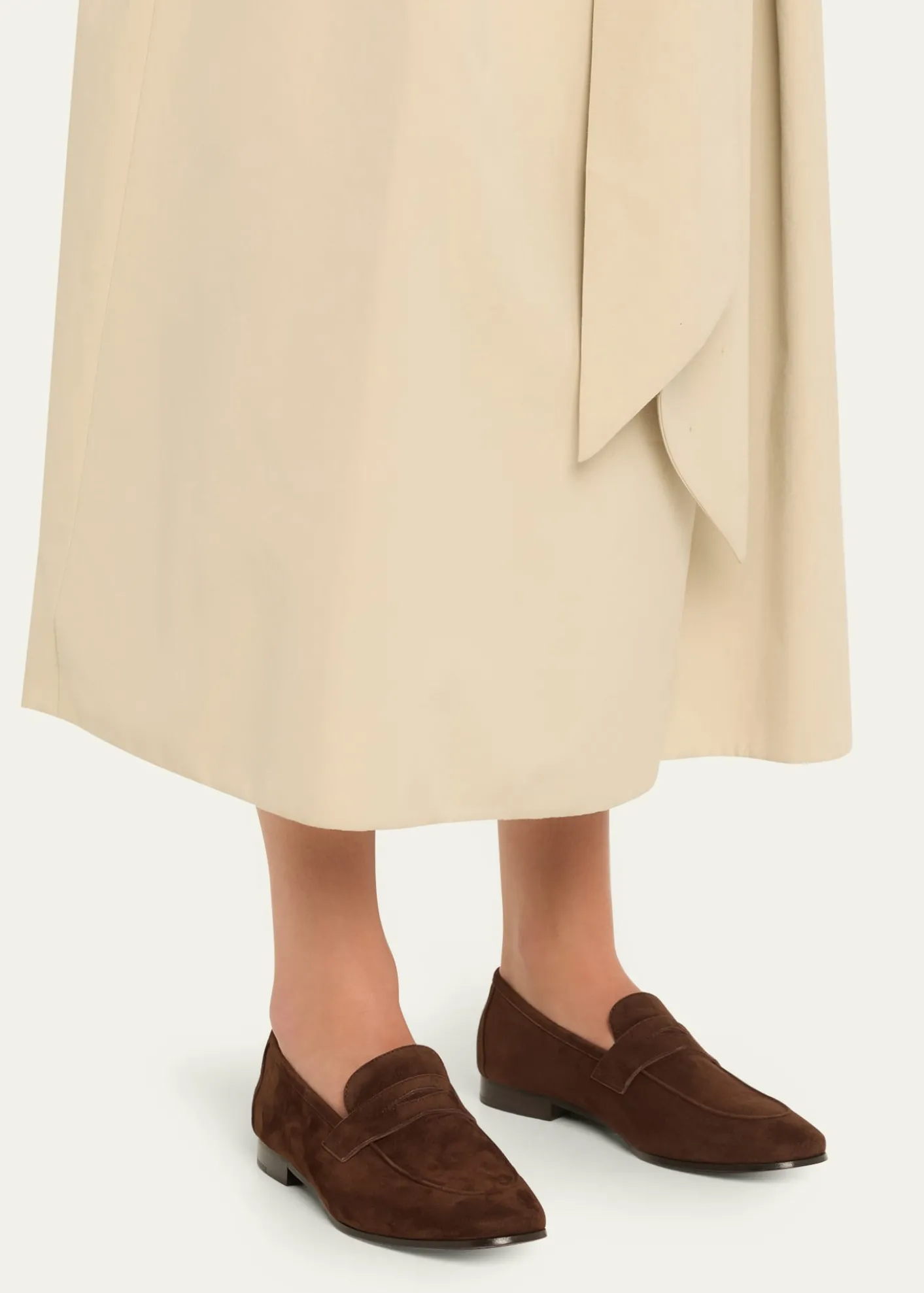 BougeotteSuede Penny Loafers