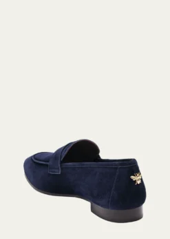 BougeotteSuede Slip-On Penny Loafers