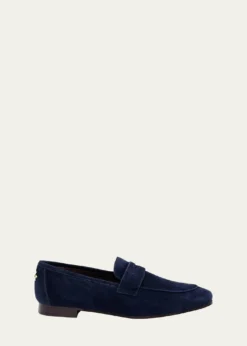 BougeotteSuede Slip-On Penny Loafers