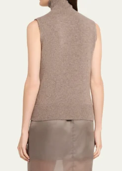 Brandon MaxwellBruno Turtleneck Sleeveless Sweater