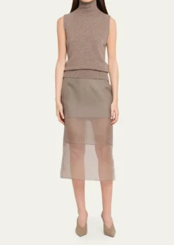 Brandon MaxwellBruno Turtleneck Sleeveless Sweater