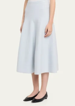 Brandon MaxwellMiller Structured Wool Midi Skirt