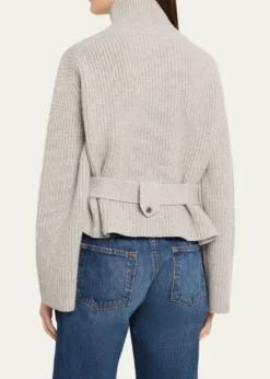 Brandon MaxwellNeal Cashmere Hidden Zip Sweater