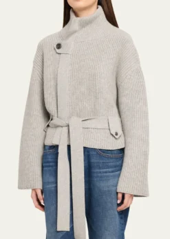 Brandon MaxwellNeal Cashmere Hidden Zip Sweater
