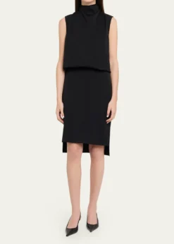 Brandon MaxwellNoa Sleeveless Blouson Dress