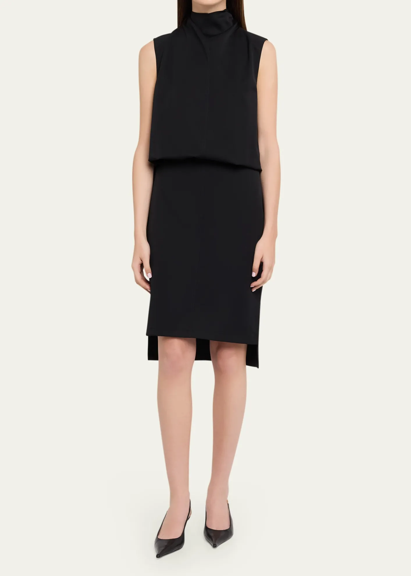 Brandon MaxwellNoa Sleeveless Blouson Dress