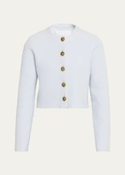 Brandon MaxwellRyder Wool Knit Crop Jacket