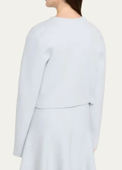 Brandon MaxwellRyder Wool Knit Crop Jacket