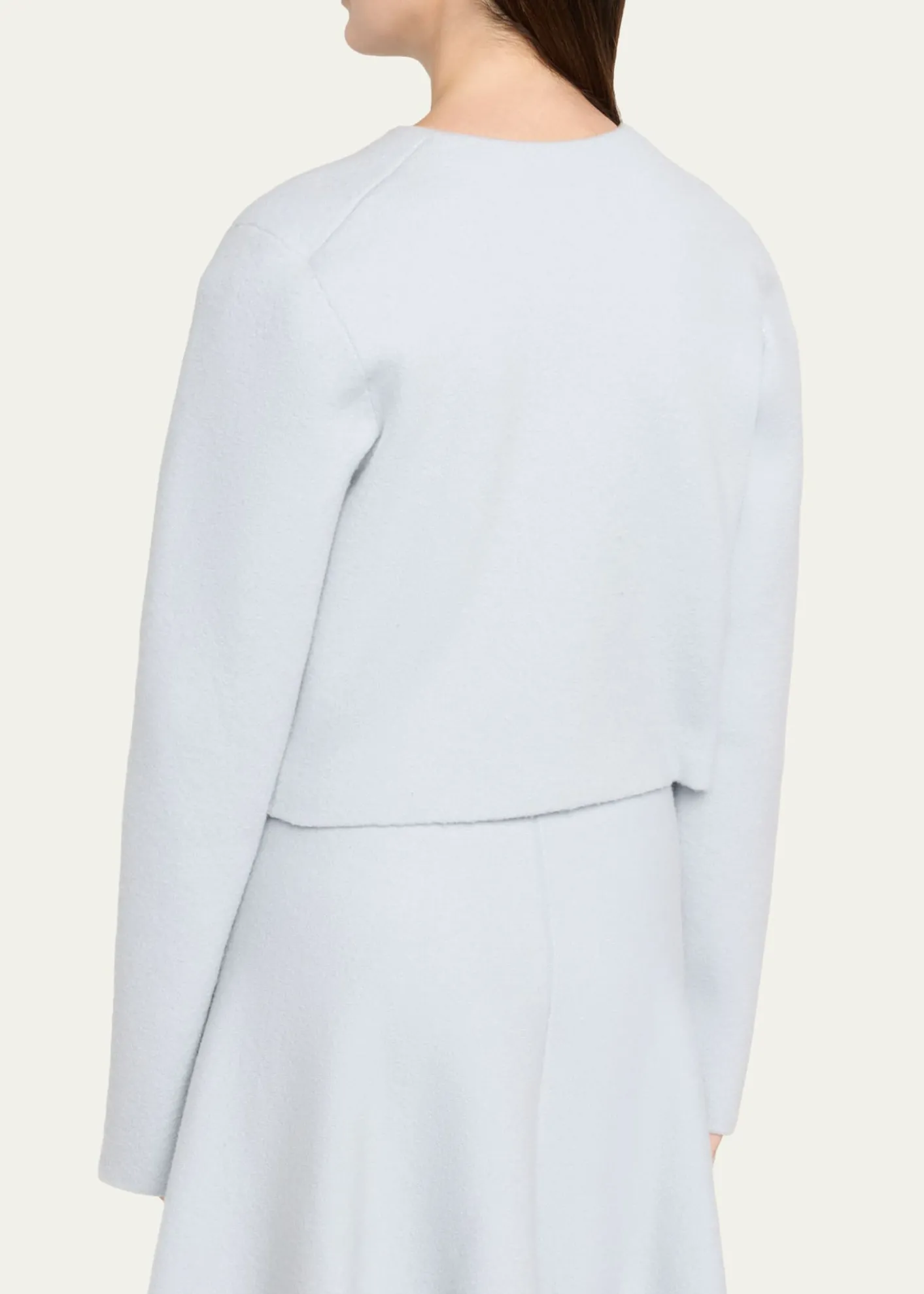Brandon MaxwellRyder Wool Knit Crop Jacket