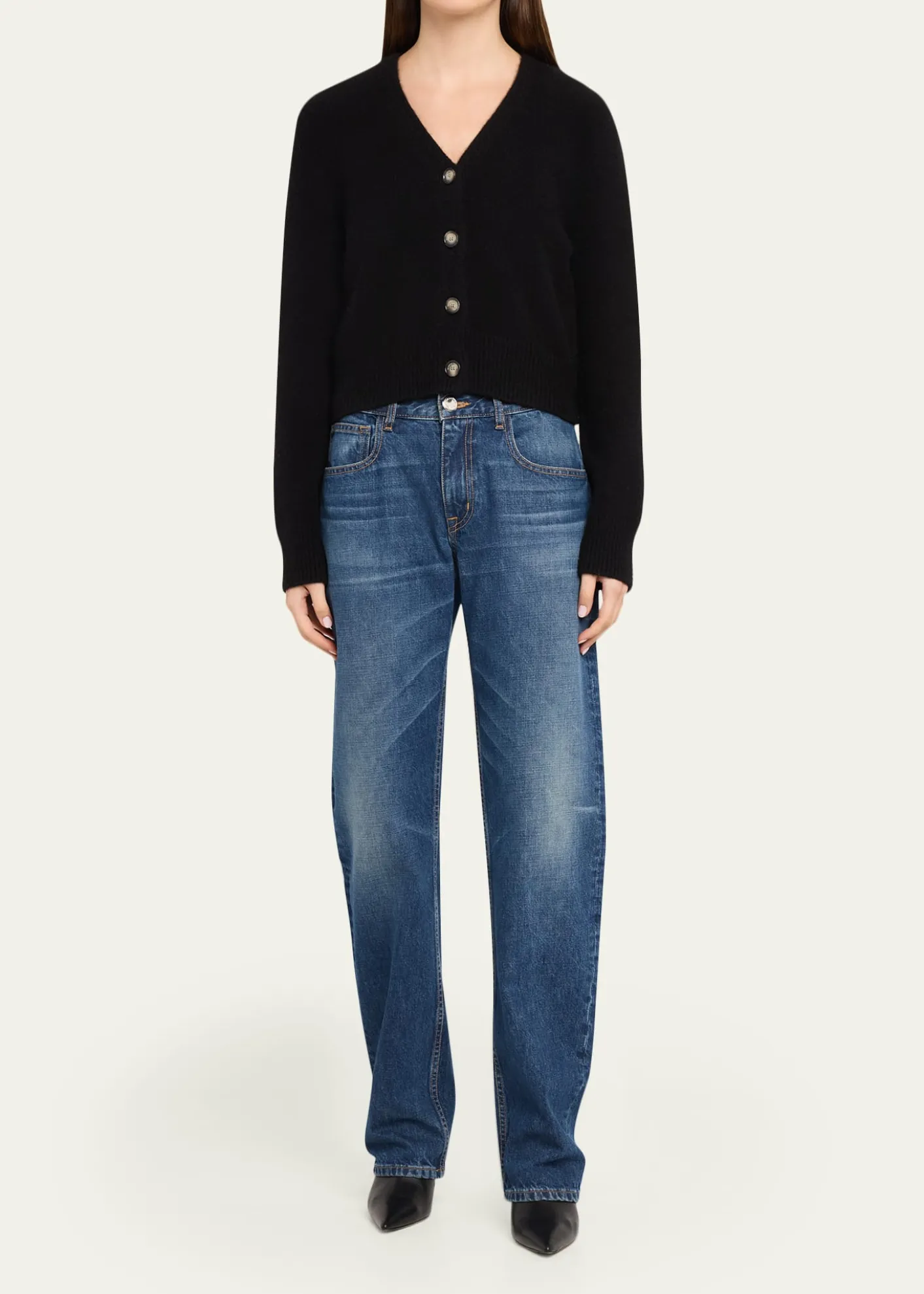Brandon MaxwellSloane Cashmere-Silk Cardigan Sweater