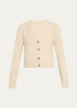 Brandon MaxwellSloane V-Neck Silk-Cashmere Cardigan