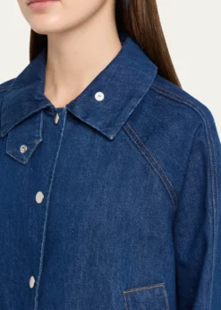 Brandon MaxwellWells Trapeze Denim Jacket