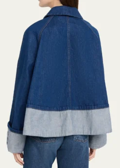 Brandon MaxwellWells Trapeze Denim Jacket