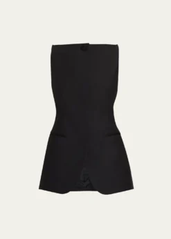 BrioniHigh-Neck Satin Wool Single-Breasted Vest