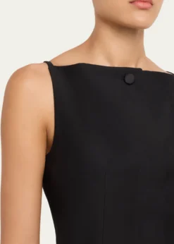 BrioniHigh-Neck Satin Wool Single-Breasted Vest