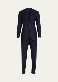 BrioniMen's Brun Wool Micro Check Suit