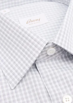 BrioniMen's Classic-Fit Micro-Check Cotton Dress Shirt