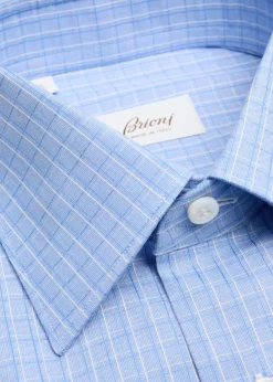 BrioniMen's Cotton Check Dress Shirt