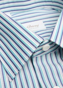 BrioniMen's Cotton Multi-Stripe Dress Shirt