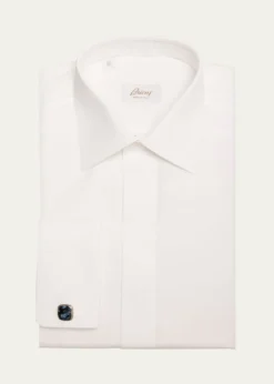 BrioniMen's Cotton Poplin French-Cuff Dress Shirt