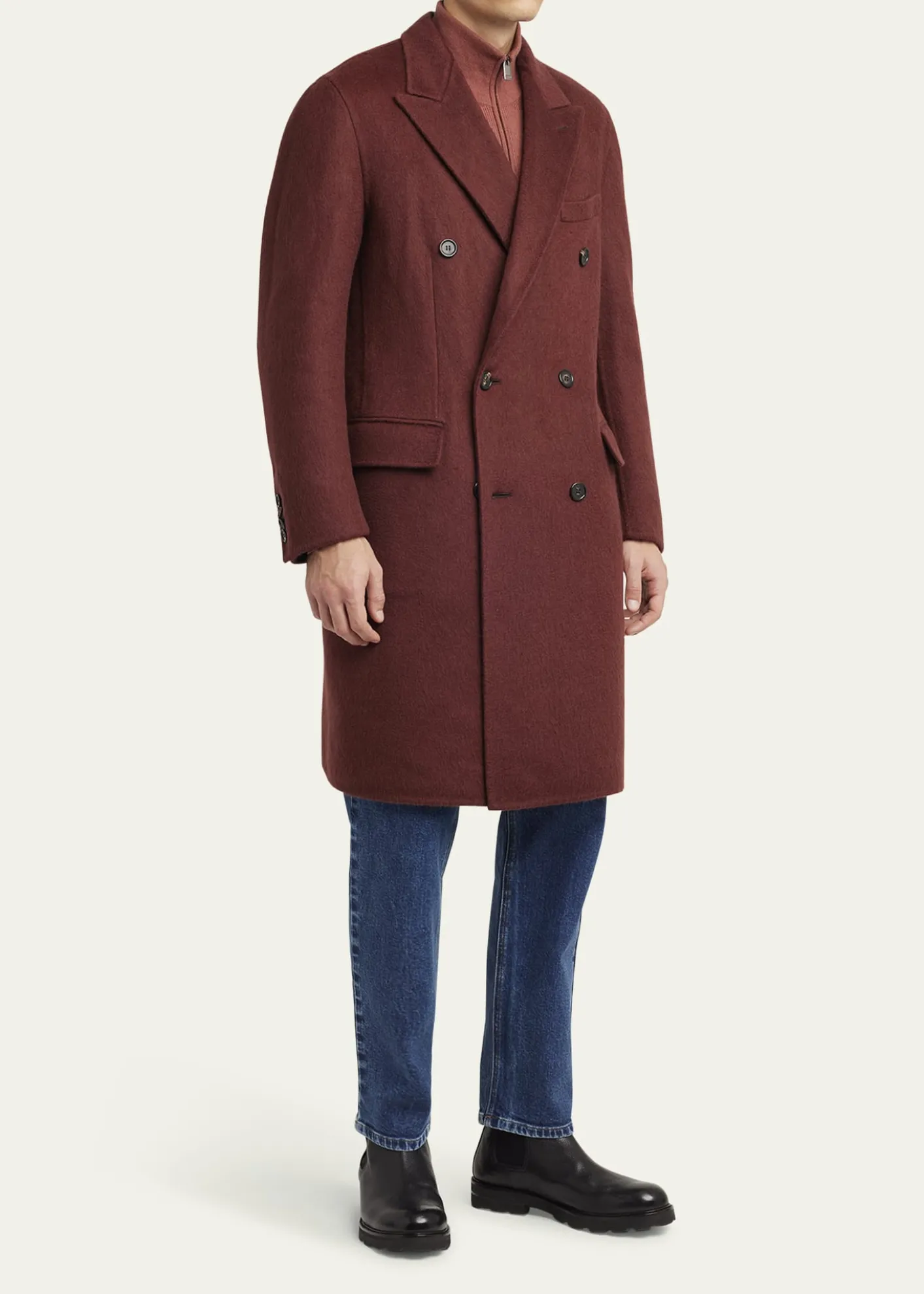 BrioniMen's Double-Breasted Cashmere Coat