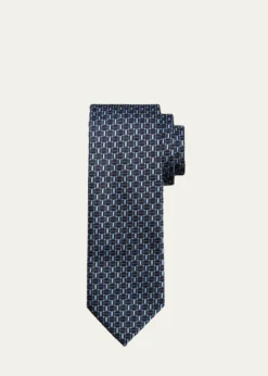 BrioniMen's Geometric Square Jacquard Silk Tie