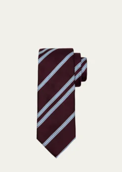 BrioniMen's Herringbone Stripe Jacquard Silk Tie