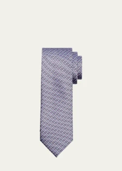 BrioniMen's Micro-Print Silk Jacquard Tie