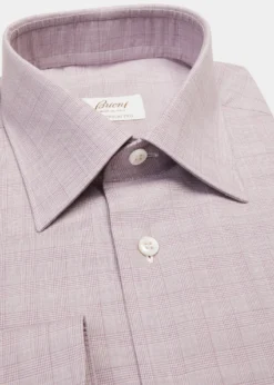 BrioniMen's Plaid-Print Dress Shirt