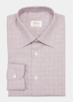 BrioniMen's Plaid-Print Dress Shirt