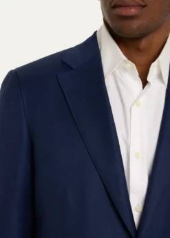 BrioniMen's Textured Solid Two-Piece Suit, Bright Navy