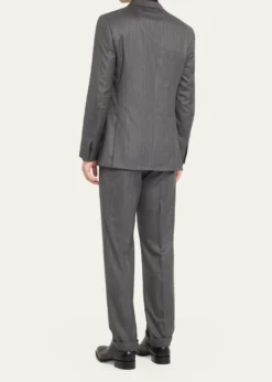 BrioniMen's Tonal Herringbone Wool-Silk Two-Piece Suit